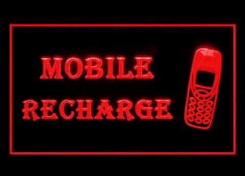 Mobile Phone Recharge Service Smartphone LED Neon Sign